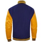 Faux Leather Varsity Jacket - Image 3