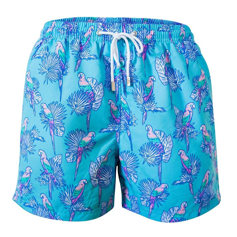 The-Pedro-Parrot-Blue-Swim-Short.jpg The Pedro Parrot Blue Swim Short - Image 1